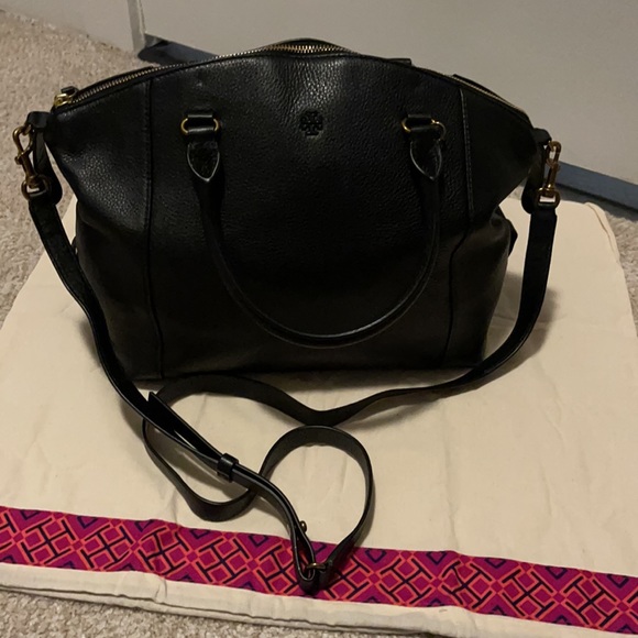 Tory Burch Pebbled Leather Carter Small Satchel - Picture 3 of 8